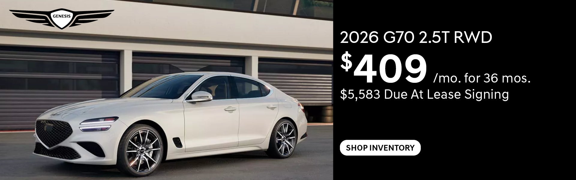 2026 G70 2.5T RWD 